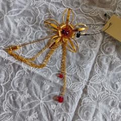 ハットピン　mama CLOSET ゴールド 花モチーフ ブローチのサムネイル