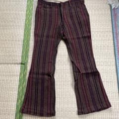70's A-1 Kotzin Co. ストライプ柄 ブーツカットパンツのサムネイル