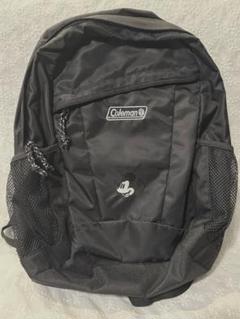 Coleman ミッキーマウス リュック ブラック ディズニー「ミッキーマウス」「ドナルドダック」刺繍を施した