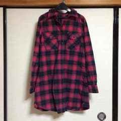 チェック柄ロングシャツのサムネイル