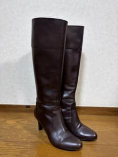 【美品】DIANA レディース ロングブーツ ダークブラウンのサムネイル
