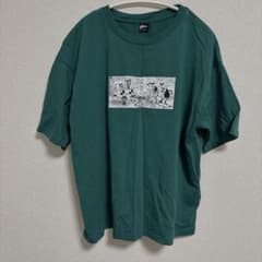 Disney コミックプリント 半袖Tシャツ 緑　Mサイズのサムネイル