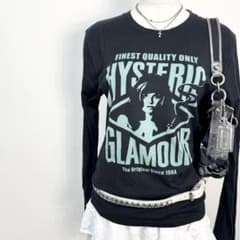 y2k❤️ HYSTERIC GLAMOUR ヨーコドール ロゴ ロンT Y2K❤️ HYSTERIC GLAMOUR ヒスガール ロゴ ロンT - メルカリ