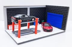 1/64サイズ□ ミニカーガレージディスプレイ□トミカ・ホットウィール