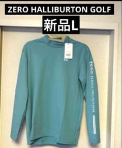 新品タグ付】ゼロハリバートンゴルフ　ロゴモックネックシャツ　L 新品タグ付】ゼロハリバートンゴルフ ロゴモックネックシャツ L - メルカリ