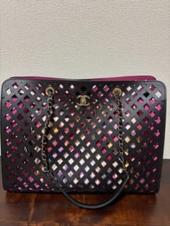 ⭐️ シャネル CHANEL カメリア ココマーク トートバッグ ブルーグレー 