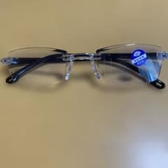 老眼鏡 (度数調整) 軽量　レンズ ケース付きのサムネイル