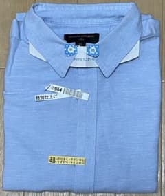 BANANA REPUBLIC リネン半袖シャツ 水色 XLのサムネイル