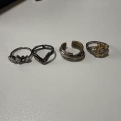 リングセット 4点セット　　ひまわりリングのサムネイル