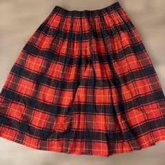 Comme des Garçons フレアスカート 赤チェックのサムネイル