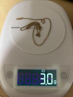 K18ゴールド ネックレス 3.0g 40センチ 喜平ネックレス36センチでも 
