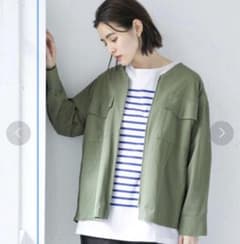 レプシム　ノーカラージャケット　Mサイズ　シミあり