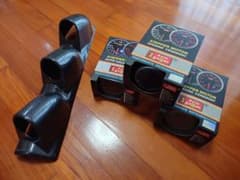 オートゲージ追加メーター カーボン柄3連メーターフード付き 油圧計X2 