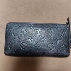 Louis Vuitton 長財布 黒 レザー モノグラムのサムネイル