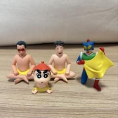크레용 신짱 피규어 4종 세트 사우나