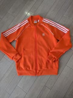 adidas オレンジ ジップアップジャージ JOT - メルカリ
