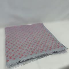 ルイヴィトン エトール モノグラム コットン 大判 ストール ピンク