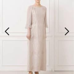 新品soir dolceフラワージャカードパウダリーシフォンロングドレス15号 新品soir dolceフラワージャカードパウダリーシフォンロング