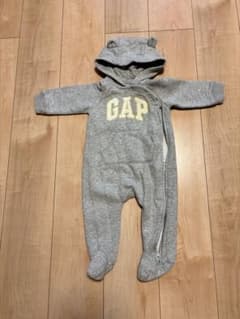 babyGap フード付きロンパース 6-12ヶ月 グレーのサムネイル