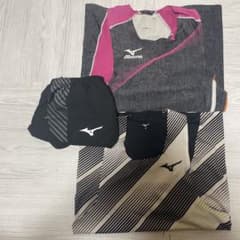 ミズノランニングウェアセット パンツM ボーダーシングレットM 紫グレーL ミズノランニングウェアセット パンツM ボーダーシングレットM 紫