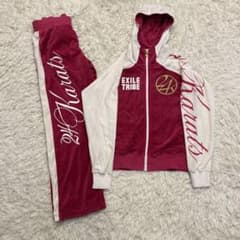 24karats 初期モデル ベロア ジャージ セットアップ 150 EXILE 24karats EXILEベロア ジャージ上下 セットアップ 黒 青 150 - メルカリ