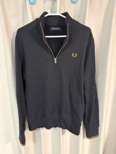 FRED PERRY フレッドペリー　 ハーフジップスウェット ネイビーのサムネイル