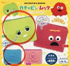 ガチャピン・ムック もこもこスクエアポーチ - メルカリ