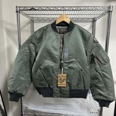 REAL SIMONS MA-1ジャケット オリーブグリーン Mサイズ - メルカリ