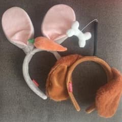 うさ耳/犬耳カチューシャ　韓国　ケモ耳のサムネイル