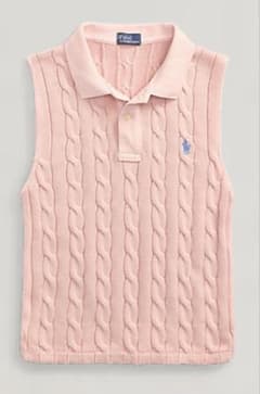 Polo Ralph Lauren ケーブルニット クロップド　ポロシャツのサムネイル
