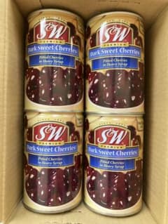 S&W ダークスイートチェリー 425g缶 4個セットのサムネイル