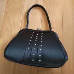 黒 スタッズ装飾 パーティーバッグのサムネイル