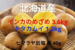 北海道産 インカのめざめ 3.6kg+キタカムイ 1.2kgのサムネイル