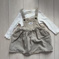 H&M ジャンパースカート 長袖ロンパース セットのサムネイル