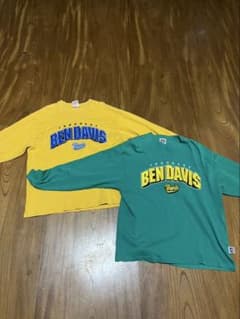 BEN DAVIS 長袖Tシャツ 2枚セット イエロー グリーンのサムネイル