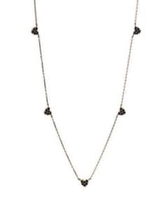 K*♡様 【新品未使用】ブラックダイヤハートネックレス　シエナロゼ SIENA ROSE シエナロゼ ブラックダイヤ ハートステーションネックレス