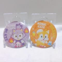 ソニックフレンズ ソニフレカフェ 缶バッジ ブレイズ テイルス