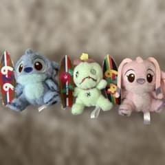 ディズニー　スティッチ　ミルキーボア　マスコット626 3種セット