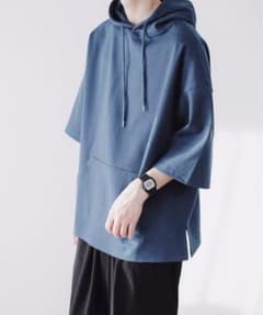 「remer  ルーズフーディーハーフスリーブT」のサムネイル