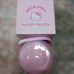 Hello Kitty 캠핑 테이블 웨어 세트 비매품 2004