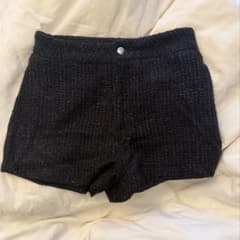 ツイードショートパンツ ブラックのサムネイル