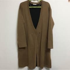 GU ダブルフェイスコーディガン ブラウン Sのサムネイル