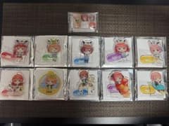 오등분의 신부 도부 동물 공원 치비 캐릭터 아크릴 스탠드 10종 + 한정 특전
