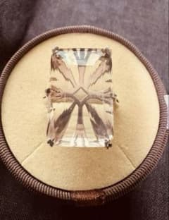 agete アガット 水晶 クォーツ リング 13号 - メルカリ