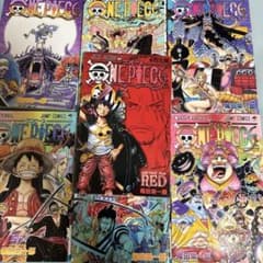ONE PIECE 漫画 6冊セット フィルムレッド映画特典1冊、尾田栄一郎のサムネイル