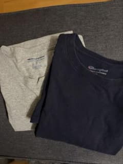 【２枚セット】Champion ロンT グレー、ネイビー長袖のサムネイル