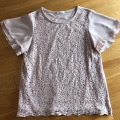 Tシャツ カットソー トップス　リボンブラウス2点セットのサムネイル