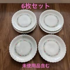 未使用品含む》リモージュ ジョルジュボワイエ 花柄装飾皿6枚セット 約