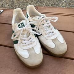 adidas SAMBA ホワイト/グリーン 28.5cmのサムネイル