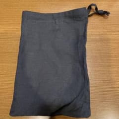 無印良品　巾着　リネン　墨黒　1枚のサムネイル